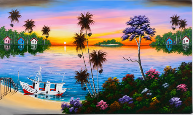 Enseada ao Pôr do Sol